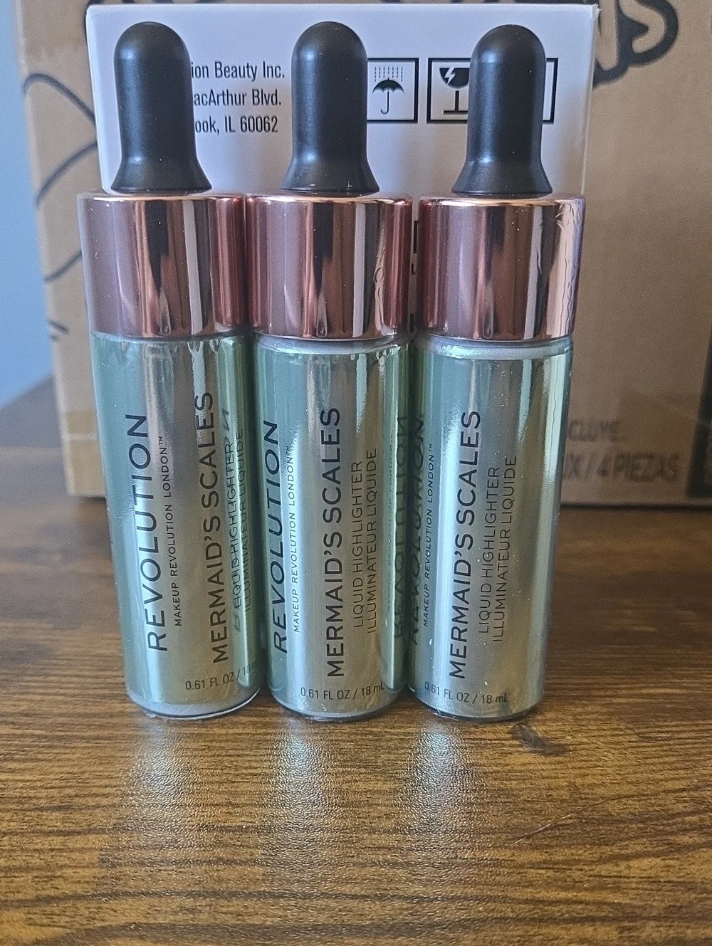Set Of 3 Revolution Mermaid's Scales Liquid Highlighter